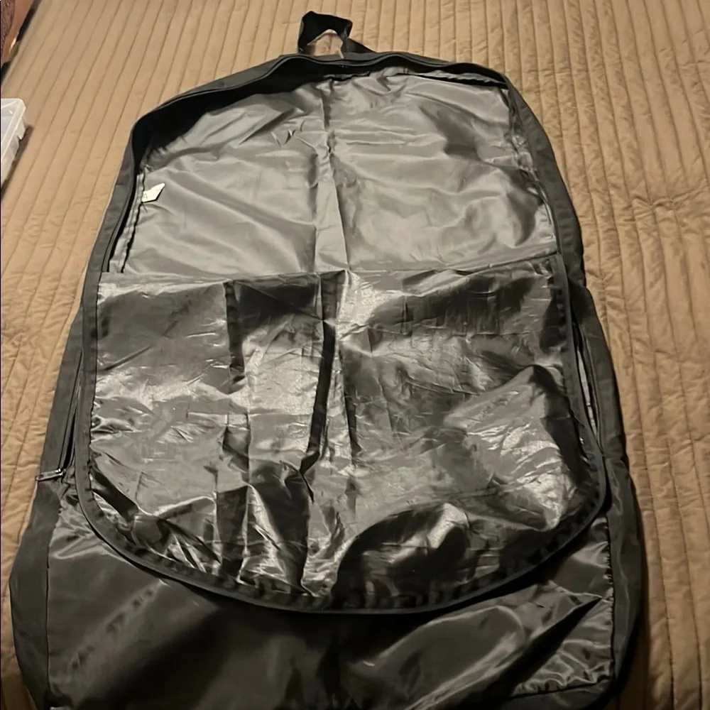 Gray Travel Backpack with Water-Resistant Finish - Picture 4 of 5